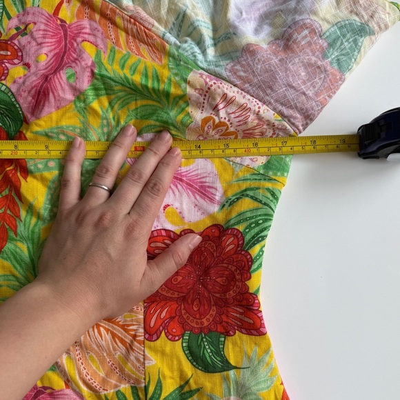 Petal and Pup Kalama Floral One Shoulder Midi Dress Leilani Print Medium M Hawai - Picture 4 of 11